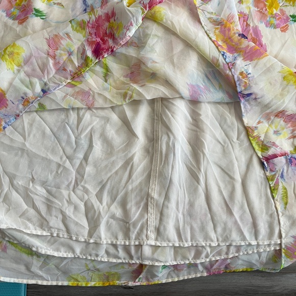 NWT - Zara Women’s Floral Print Chiffon Maxi Dress - Size L - Picture 8 of 13